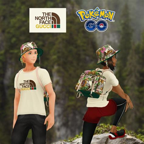 pokemon go gucci x north face